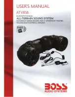 Предварительный просмотр 1 страницы Boss Audio Systems ATV85B User Manual