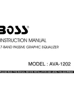 Boss Audio Systems AVA-1202 Instruction Manual preview