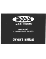 Preview for 1 page of Boss Audio Systems AVA-240A Connecting