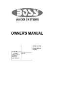 Boss Audio Systems AVA-250 Owner'S Manual preview