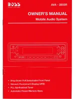 Предварительный просмотр 1 страницы Boss Audio Systems AVA-2855R Owner'S Manual