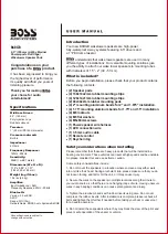 Preview for 2 page of Boss Audio Systems B6RGB User Manual