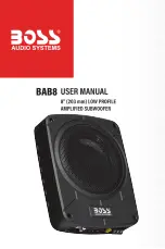 Boss Audio Systems BAB8 User Manual preview