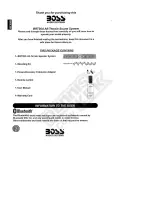 Предварительный просмотр 4 страницы Boss Audio Systems BRT36A User Manual