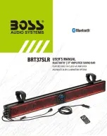 Preview for 1 page of Boss Audio Systems BRT37SLR User Manual