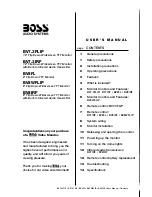 Preview for 1 page of Boss Audio Systems BV-8IRF User Manual