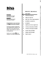 Предварительный просмотр 1 страницы Boss Audio Systems BV-AM7 User Manual