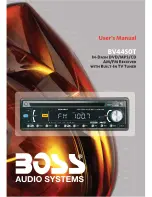 Предварительный просмотр 1 страницы Boss Audio Systems BV4450T User Manual