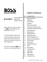 Предварительный просмотр 2 страницы Boss Audio Systems BV4450T User Manual