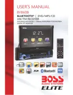 Boss Audio Systems BV860B User Manual preview