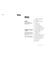 Preview for 2 page of Boss Audio Systems BV9250 User Manual