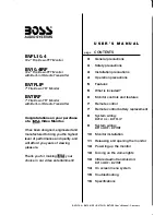 Preview for 1 page of Boss Audio Systems BVFL10.4 User Manual