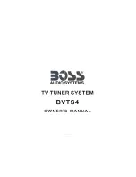 Boss Audio Systems BVTS4 Owner'S Manual preview