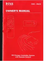 Boss Audio Systems CDC-PACK Owner'S Manual preview