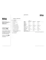 Предварительный просмотр 2 страницы Boss Audio Systems CER750.4M User Manual