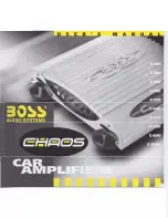 Boss Audio Systems Chaos C-1000 User Manual предпросмотр