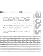 Preview for 4 page of Boss Audio Systems Chaos CH850M User Manual