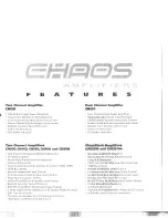 Preview for 5 page of Boss Audio Systems Chaos CH850M User Manual