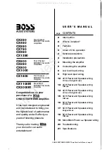 Предварительный просмотр 1 страницы Boss Audio Systems CHAOS EXXTREME CX1100M User Manual