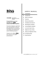 Boss Audio Systems Chaos Exxtreme CX350M User Manual предпросмотр