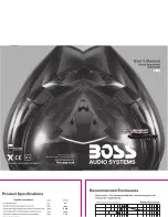 Preview for 1 page of Boss Audio Systems Chaos EXXTREME CX8 User Manual