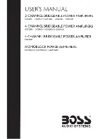 Предварительный просмотр 1 страницы Boss Audio Systems CXX1002 User Manual