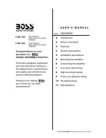 Предварительный просмотр 1 страницы Boss Audio Systems CXX152 User Manual