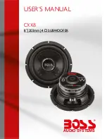 Preview for 1 page of Boss Audio Systems CXX8 User Manual