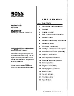 Preview for 1 page of Boss Audio Systems DVD-470B User Manual