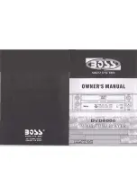 Preview for 1 page of Boss Audio Systems DVD-6000 Owner'S Manual