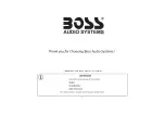 Preview for 2 page of Boss Audio Systems ELITE BV800ACP User Manual