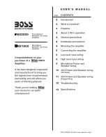 Boss Audio Systems FNX2000 User Manual предпросмотр