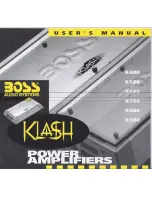 Предварительный просмотр 1 страницы Boss Audio Systems Klash K480 User Manual