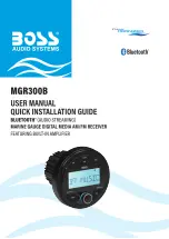 Preview for 1 page of Boss Audio Systems MGR300B User Manual And Quick Installation Manual