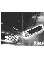 Boss Audio Systems MP3-3O6OR User Manual preview