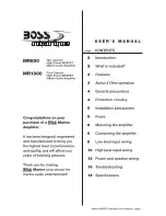 Boss Audio Systems MR1000 User Manual preview