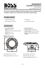 Boss Audio Systems MR62B Installation Instructions предпросмотр