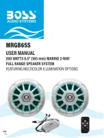 Boss Audio Systems MRGB65S User Manual предпросмотр