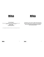 Preview for 1 page of Boss Audio Systems P120F User Manual