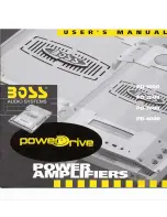 Boss Audio Systems powerDrive PD-1000 User Manual предпросмотр