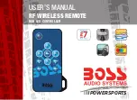 Boss Audio Systems PowerSports RGB LED CONTROLLER User Manual preview