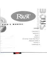 Предварительный просмотр 2 страницы Boss Audio Systems Riot R1400D User Manual