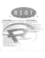 Предварительный просмотр 3 страницы Boss Audio Systems Riot REV-1035 User Manual