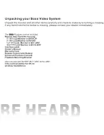 Preview for 3 page of Boss Audio Systems Vision BV10.4IRF User Manual