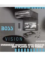 Boss Audio Systems Vision DVD-8500 User Manual preview