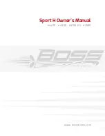 Предварительный просмотр 1 страницы Boss Drives SPORT H3500 Owner'S Manual