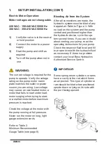 Предварительный просмотр 7 страницы Boss Hydraulics PE0180 Operating Instructions Manual