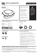 BOSS ILLUMINATION MATA 1 Product Manual preview