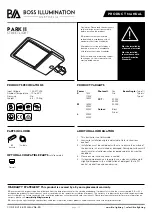 Предварительный просмотр 1 страницы BOSS ILLUMINATION PARK II Product Manual