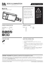 Preview for 1 page of BOSS ILLUMINATION RAY II Product Manual